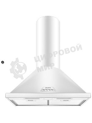 Вытяжка каминная Gefest ВО 1502 белый, 50 см, 600 куб. м/ч, 81 дБ