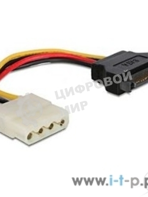 Кабель питания SATA Cablexpert CC-SATA-PS-M, 15 см, sata 15pin/molex 4pin, пакет