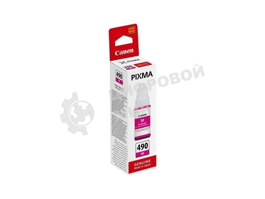Чернила Canon GI-490M 0665C001 пурпурный для Canon Pixma G1400/2400/3400 (70мл)