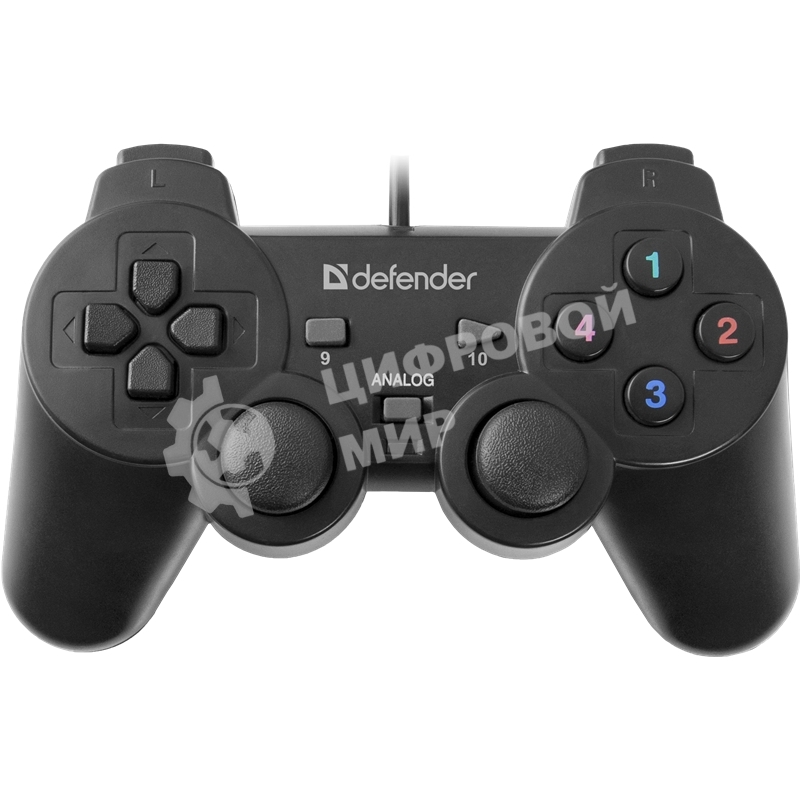 Геймпад Defender Omega USB, Проводной геймпад, 12 кнопок, 2 стика