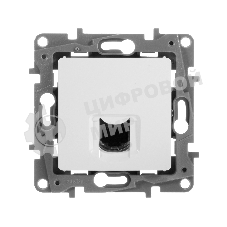 Монтажное оборудование Розетка кат.6 UTP, белая, RJ45 разъем, ETIKA LEG-672253