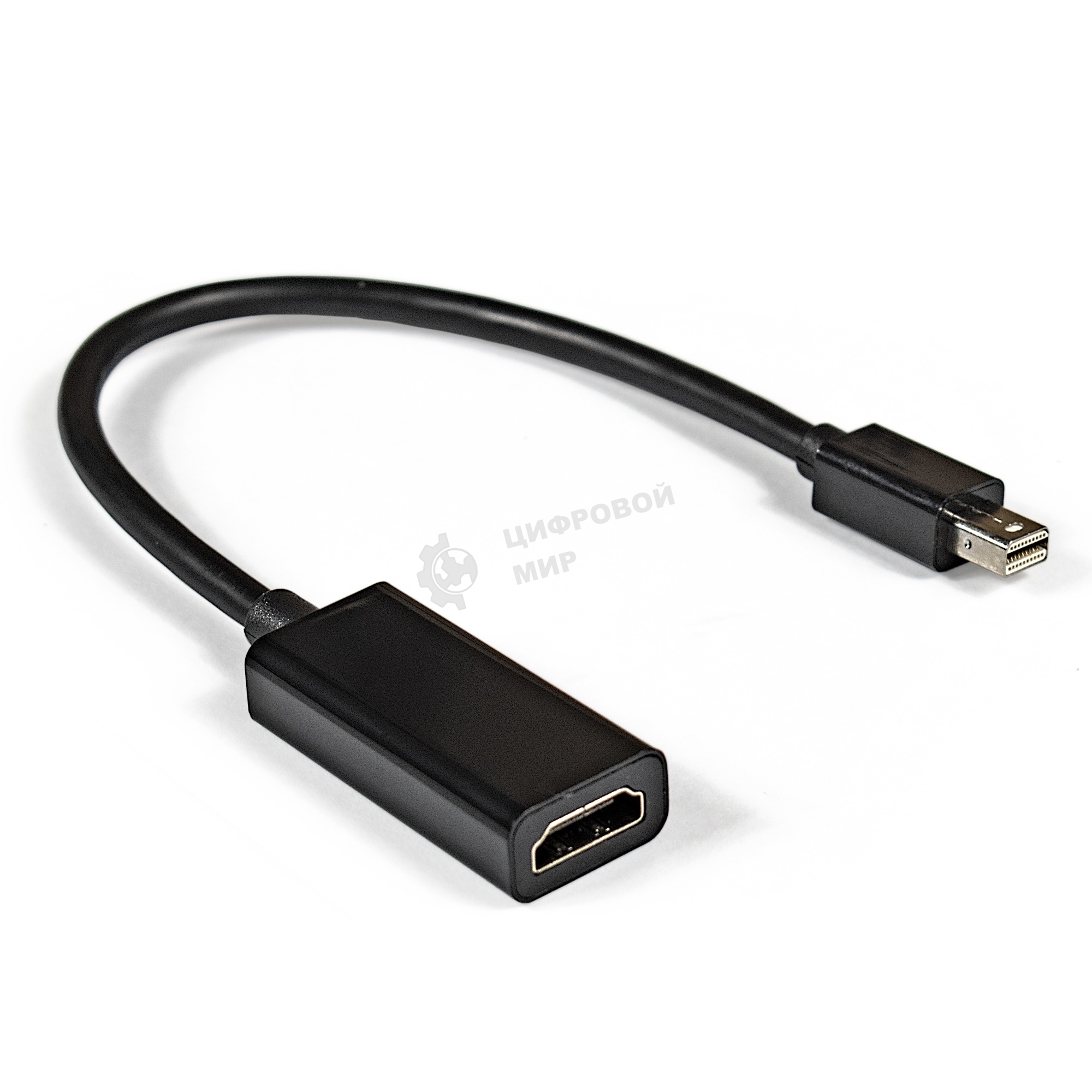 Кабель-переходник ExeGate EX284922RUS miniDisplayPort-HDMI ExeGate EX-mDPM-HDMIF-0.15 (mini20M/19F, 0,15м)