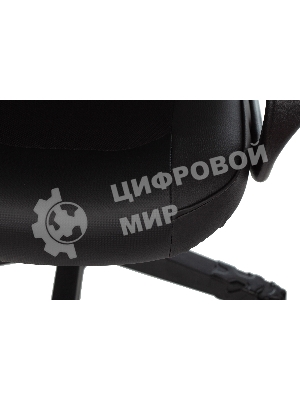 Кресло игровое Zombie GAME 17 черный, текстиль/эко.кожа, крестовина пластик