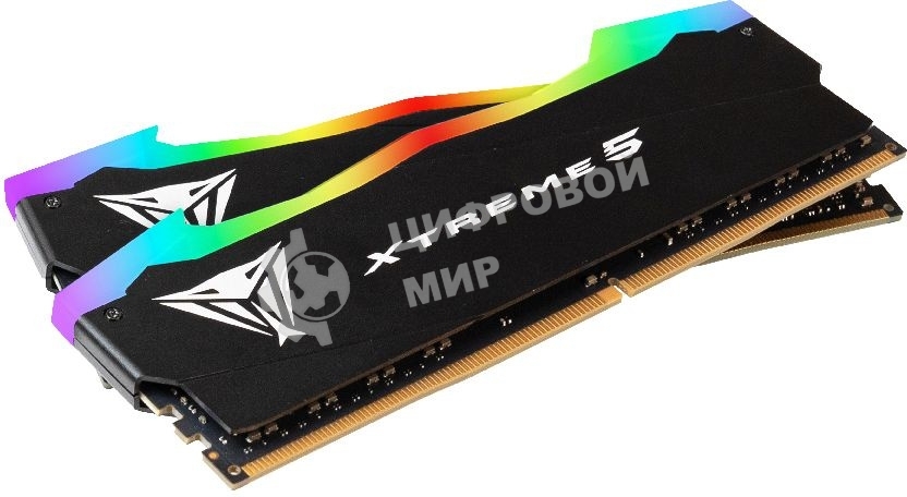 Оперативная память Patriot Viper Xtreme 5, DDR5, 32GB (2x16GB), 7600MHz, CL36, DIMM, с радиаторами, RGB, черный