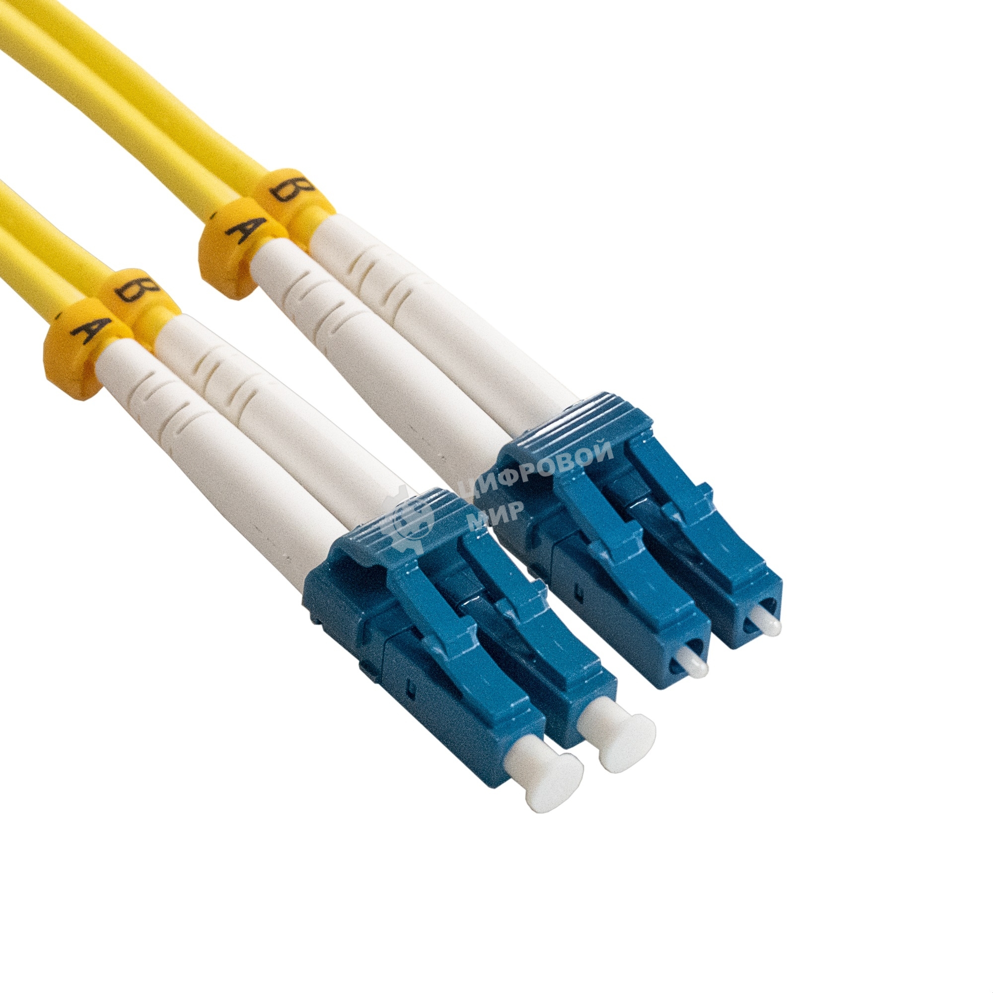 Патч-корд волоконно-оптический ExeGate FC-D-9-LC-LC-2M-LSZH (Шнур ВО SM 9/125 (OS2/G.652.D), LC/UPC-LC/UPC, Duplex, LSZH, 2м)