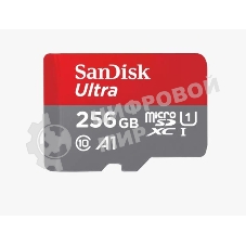 Флеш карта microSD 256Gb SanDisk microSDXC Class 10 Ultra UHS-I U1 A1 120Mb/s