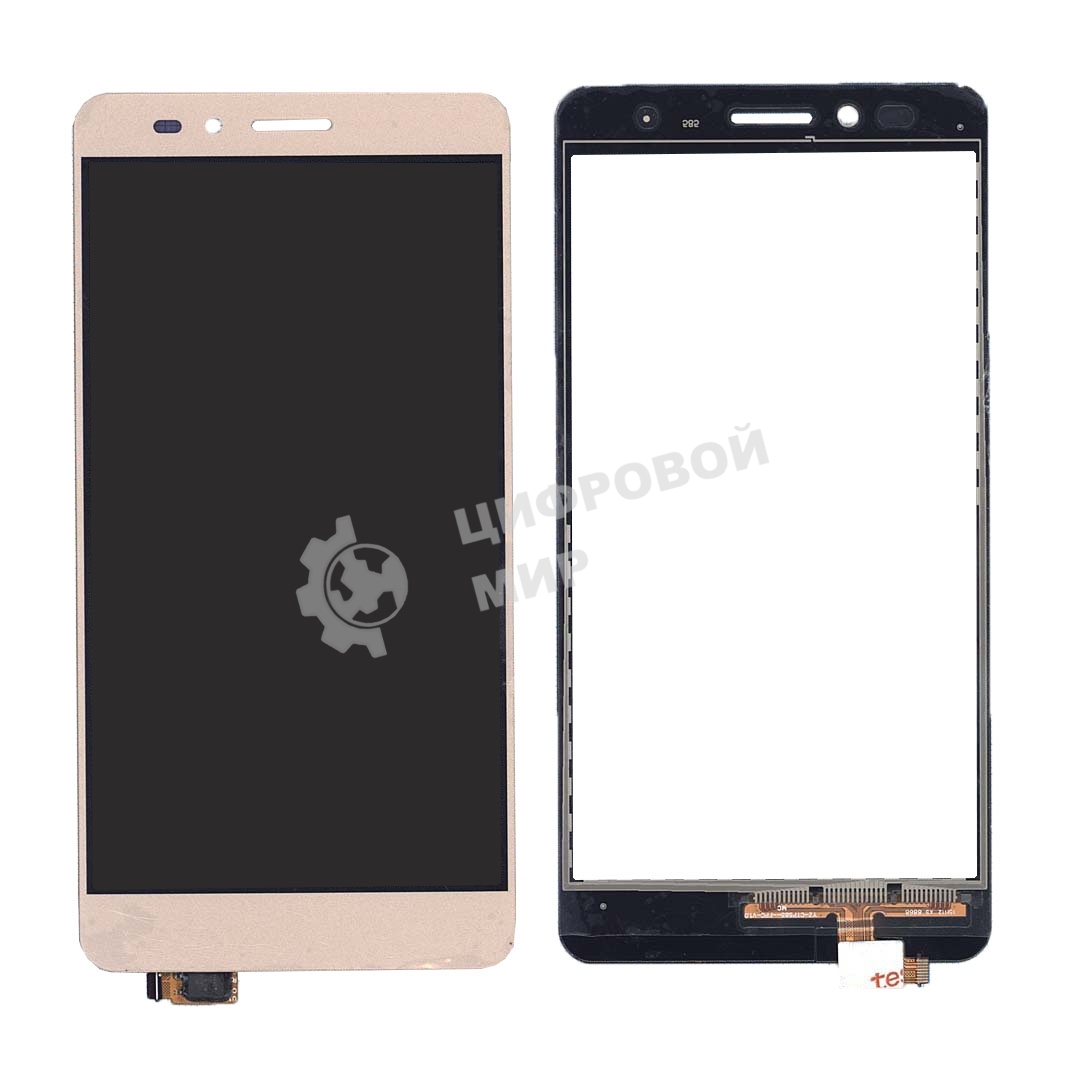 Сенсорное стекло (тачскрин) для Huawei Honor 5X/GR5, золотое