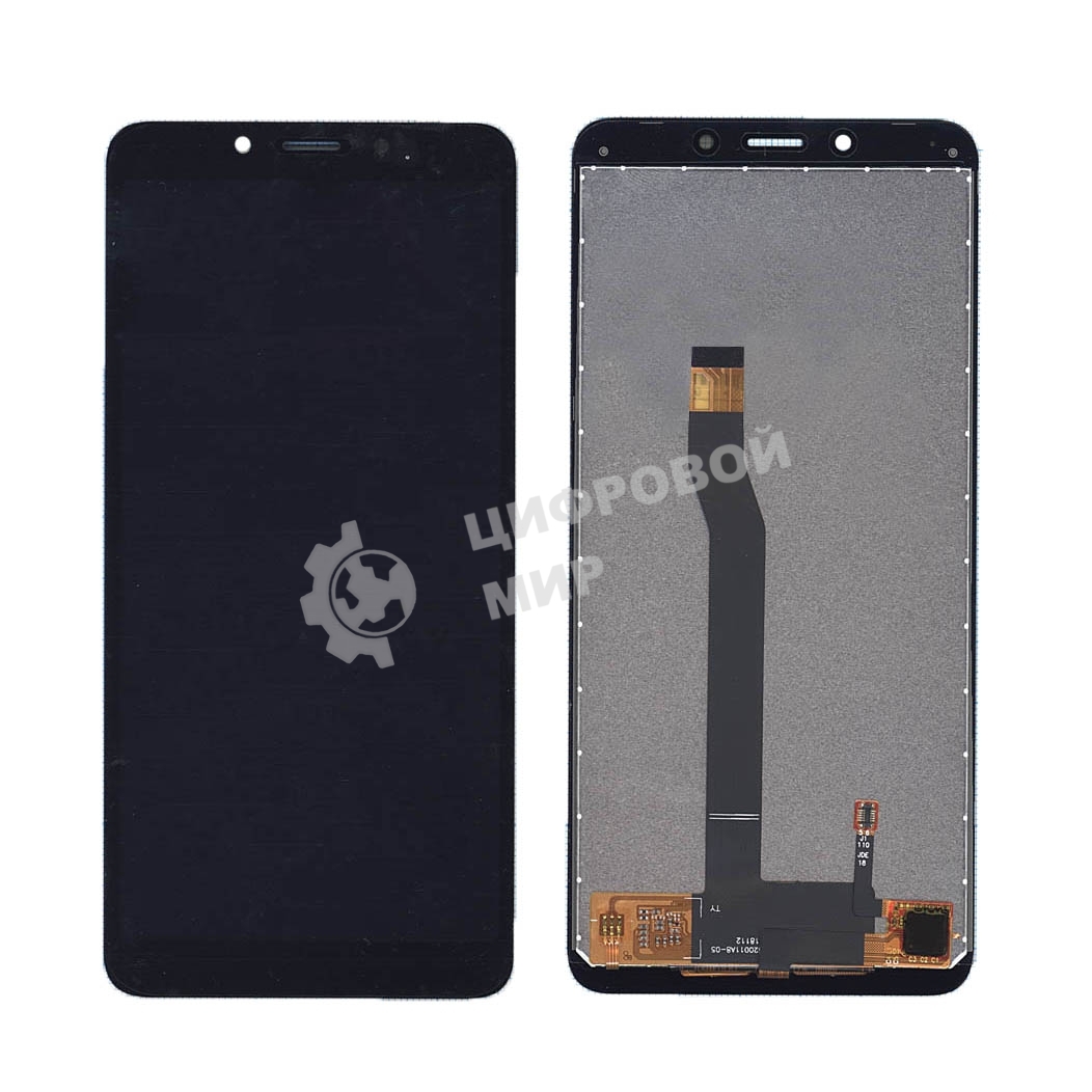 Дисплей для Xiaomi Redmi 6, Redmi 6A в сборе с тачскрином черный