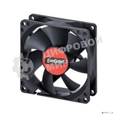 Вентилятор для корпуса ExeGate ExtraPower EP08025S3P черный, 80 мм, 2500 об/мин, 25.5 дБ, 3 pin