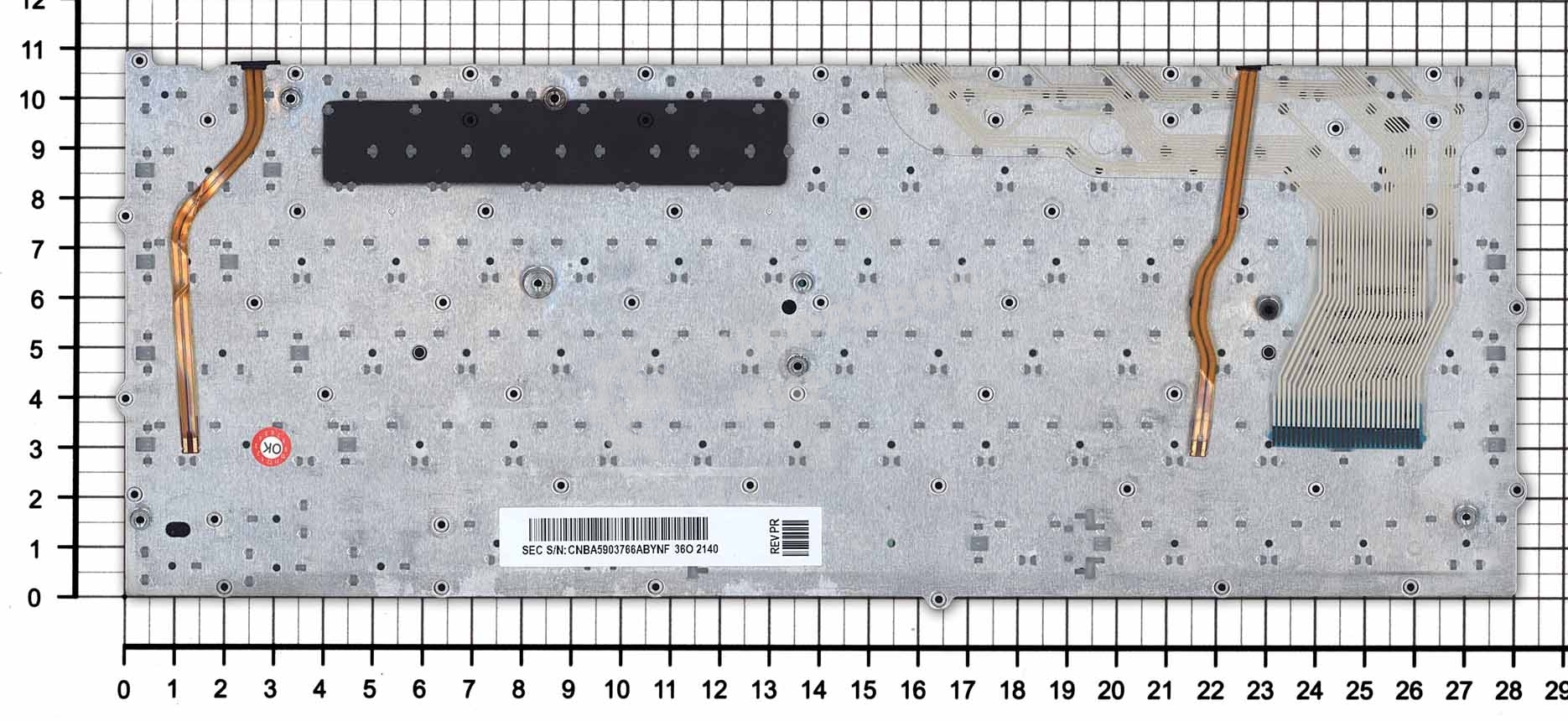Клавиатура для ноутбука Samsung NP940X3G, черная с подсветкой