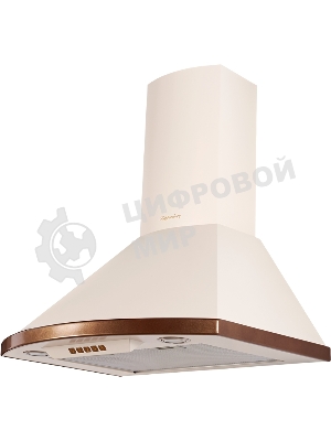 Вытяжка каминная Kuppersberg BONA 60 C бежевый/бронзовый, 59.5 см, 650 куб. м/ч, 58 дБ