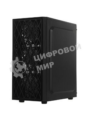 Компьютерный корпус Miditower ExeGate EVO-8243-EVO800 (ATX, БП EVO800RGb с вент. 12 см, 2хUSB+1хUSB 3.0, черный, 3 вент. с RGb подсветкой, боковая панель - закаленное стекло)