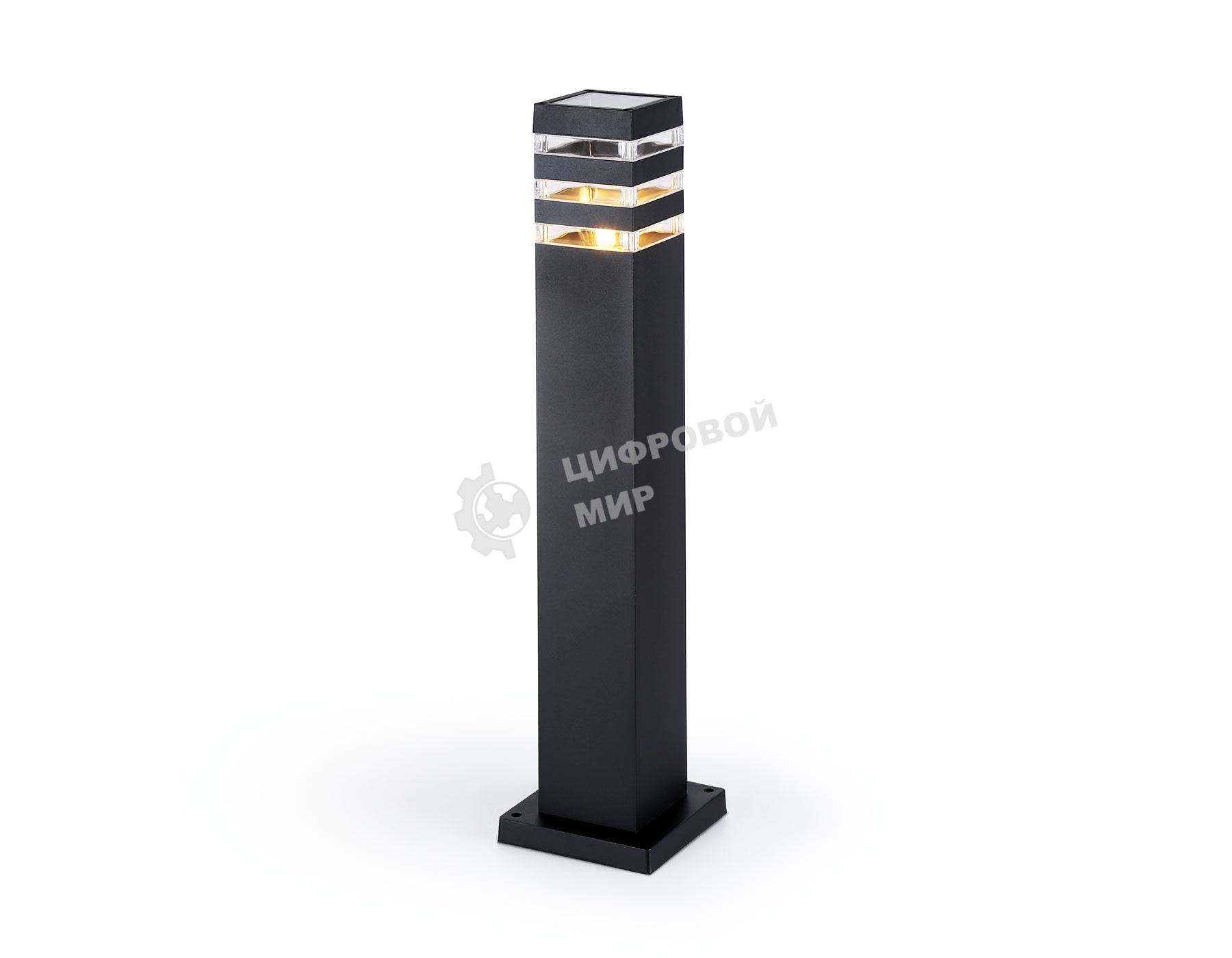 Светильник Ambrella light ST2582 BK/CL черный/прозрачный IP54 E27 max 40W 90*90*630