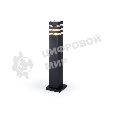 Светильник Ambrella light ST2582 BK/CL черный/прозрачный IP54 E27 max 40W 90*90*630