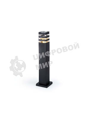Светильник Ambrella light ST2582 BK/CL черный/прозрачный IP54 E27 max 40W 90*90*630