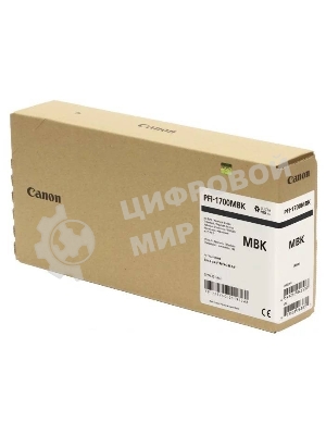 Картридж струйный Canon PFI-1700MBK матовый черный (700 мл) для Canon imagePROGRAF PRO-2000, PRO-4000, PRO-4000S, PRO-6000S