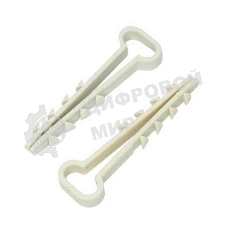 Дюбель-хомут нейлоновый прямоугольный PROconnect 5-10 мм, белый, упаковка 100 шт.