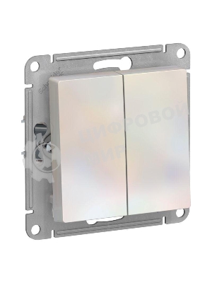 Механизм выключателя 2-кл. AtlasDesign (сх.5) 10АХ жемчуг SchE ATN000451