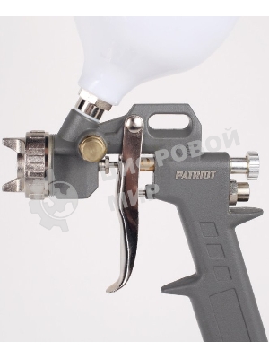 Краскопульт пневматический PATRIOT LV 162Ав.бак 0.5л 400л/мин 3-4бар 1.5мм факел120-220мм 0.8кг