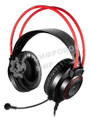 Гарнитура Bloody G200S чёрный/красный, проводная, подсветка