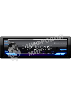 Автомагнитола JVC KD-X482BT, 1 DIN, Bluetooth, USB Type-A, AUX, съёмная панель