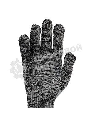 Перчатки трикотажные, меланж, 10 класс Россия