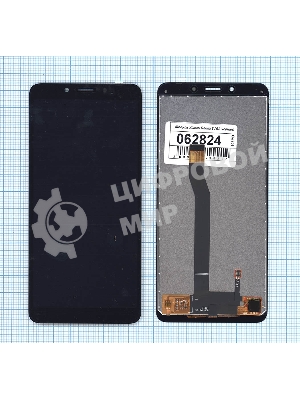 Дисплей для Xiaomi Redmi 6, Redmi 6A в сборе с тачскрином черный