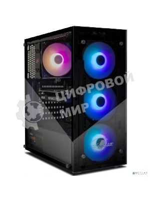 Компьютерный корпус ATX Eurocase A01 без БП 3 ARGB black