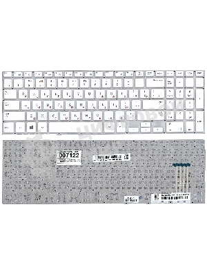 Клавиатура для ноутбука Samsung NP370R5E NP510R5E белый