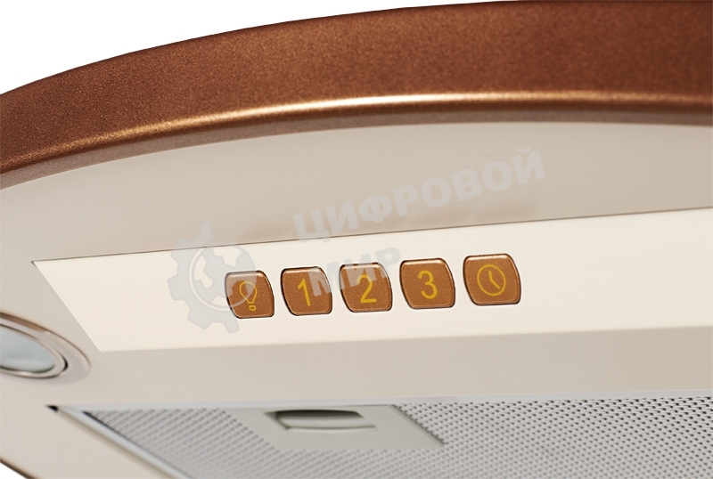 Вытяжка каминная Kuppersberg BONA 60 C бежевый/бронзовый, 59.5 см, 650 куб. м/ч, 58 дБ