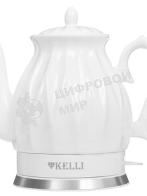 Чайник электрический керамический KELLI KL-1341 бирюзовый