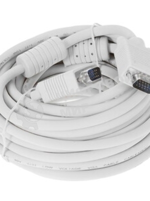 Кабель VGA Premium Cablexpert CC-PPVGA-10-B, 15M/15M, 3.0м, черный, тройной экран, феррит.кольца, пакет