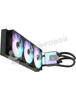 Кулер с водяным охлаждением Formula V Line ICE JET GLOW 360 BK, 360мм, 3x120мм, ARGB fans, LGA115X/1200/1700/1851, AM4/AM5