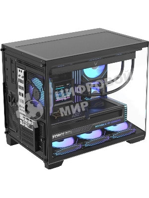 Корпус Formula Crystal Z4M черный без БП mATX 9x120mm 1xUSB3.0 audio bott PSU