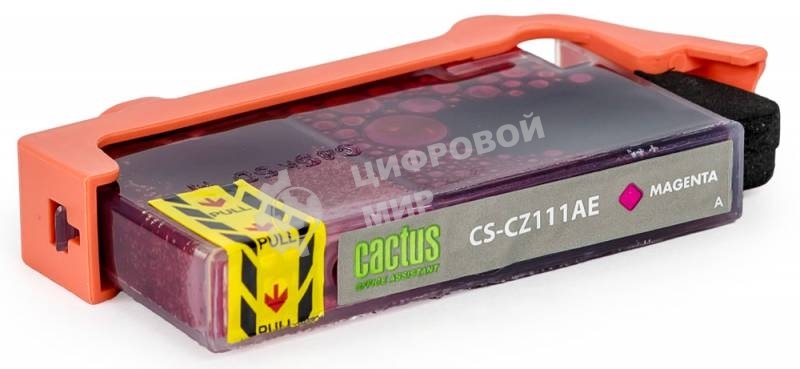 Картридж струйный Cactus CS-CZ111AE №655 пурпурный (14,6 мл) для HP DJ IA 3525/5525/4515/4525