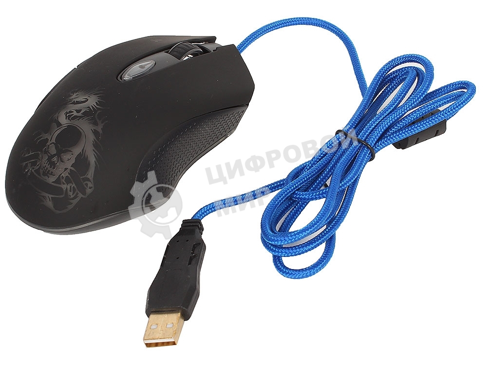 Мышь проводная Defender Sky Dragon GM-090L черный, 3200 dpi, USB, кнопки - 6