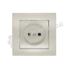 Розетка 1-м СП Бриллиант 16А IP20 сл. кость Universal 7948806