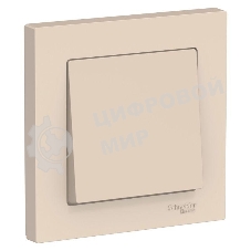 Выключатель 1-кл. ATLAS DESIGN (сх.1) 10АХ в сборе беж. SchE