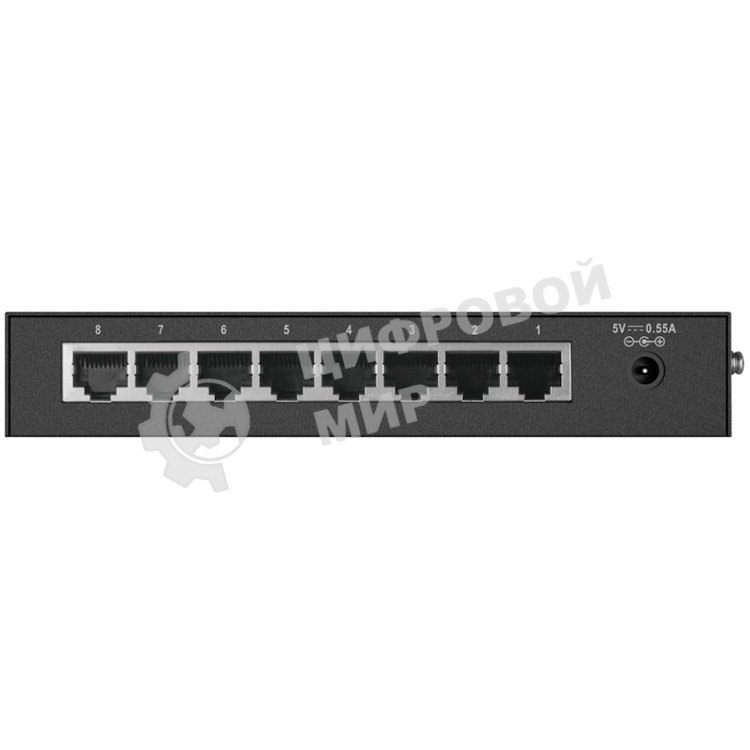 Коммутатор неуправляемый с 8 портами 10/100Base-TX D-Link DES-1008D/(K2A/K3A)RU/J1A/J2A/L2A/L2B