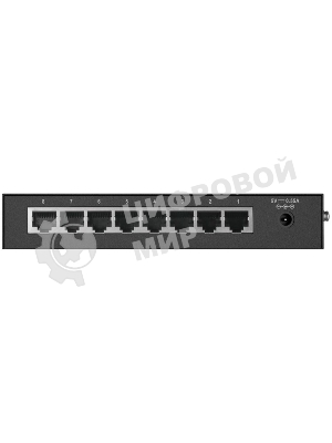 Коммутатор неуправляемый с 8 портами 10/100Base-TX D-Link DES-1008D/(K2A/K3A)RU/J1A/J2A/L2A/L2B