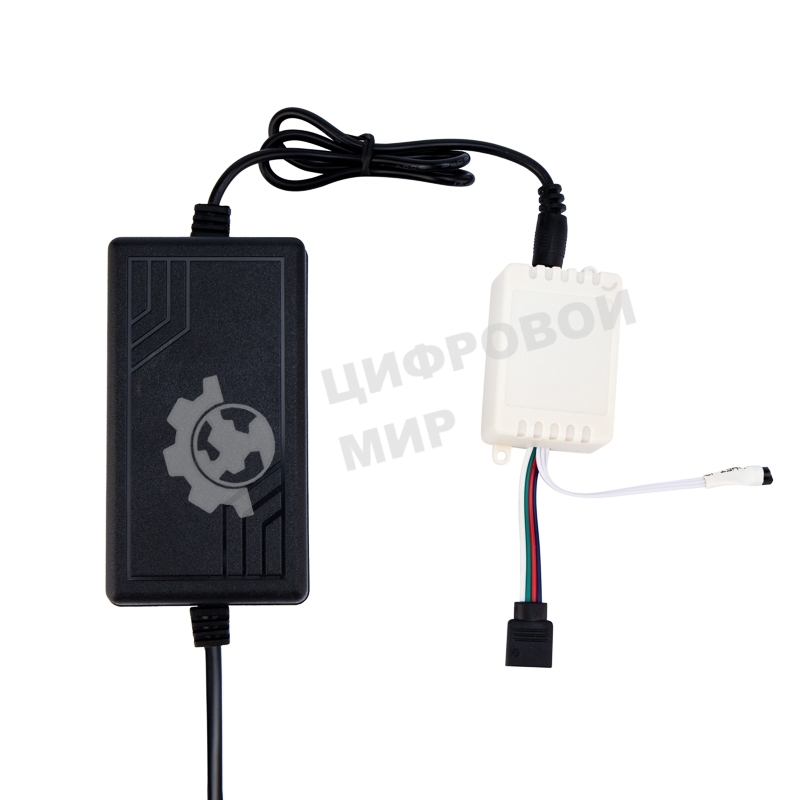 Комплект светодиодной ленты 5 м с блоком питания и RGb контроллером IP65, свечение RGb LAMPER