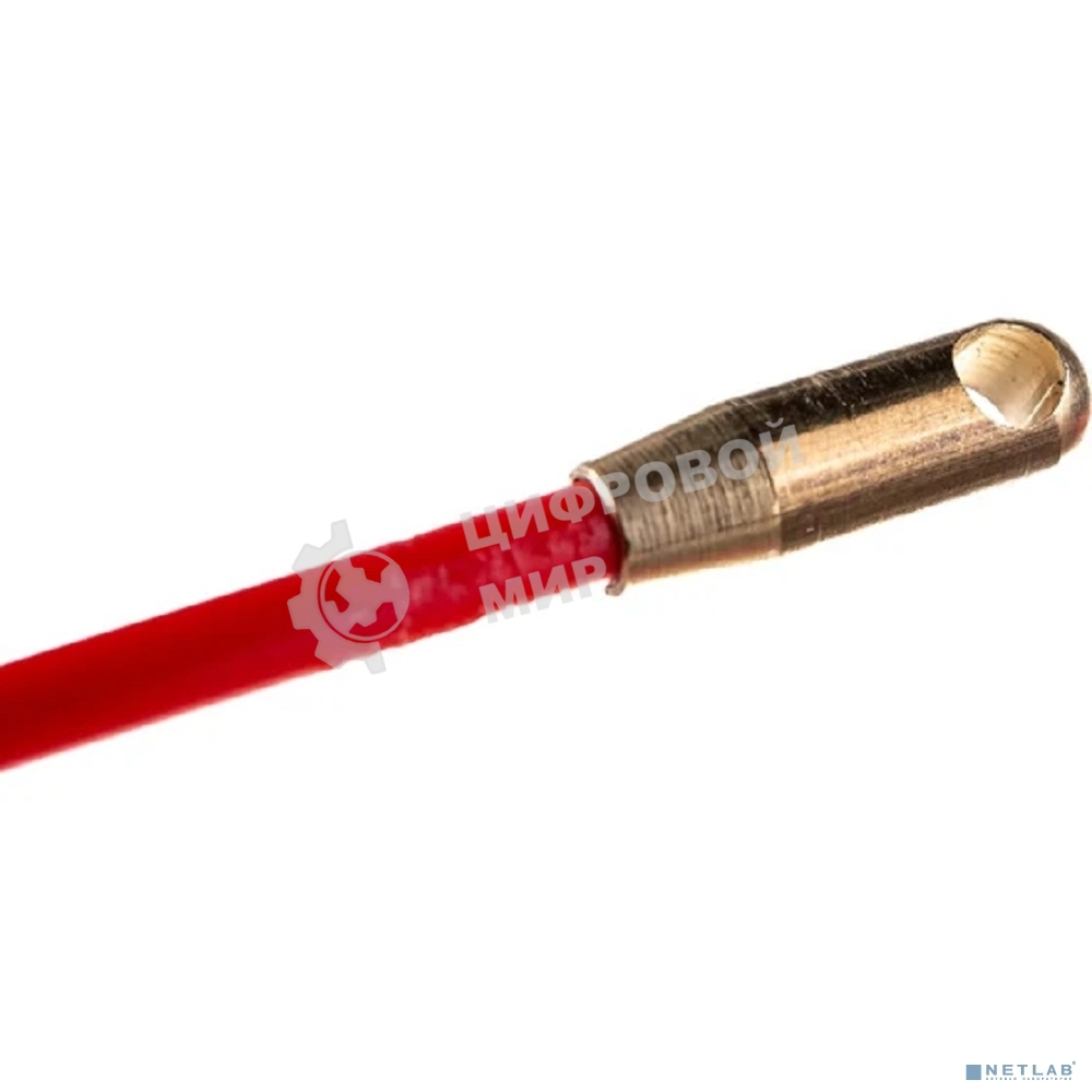 Протяжка кабельная Rexant (мини УЗК в бухте), стеклопруток, d=3,5 мм, 3 м, красная