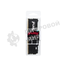 Оперативная память Kingston Fury Beast Black, DDR5, 32Gb (1x32 GB), 5200 MHz, CL40, радиатор, RGB, черный
