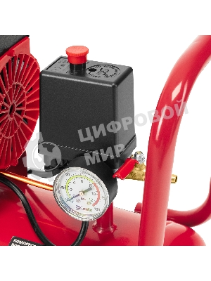 Компрессор безмасляный малошумный SPC 1500/24, 1500 Вт, ресивер 24 л, 260 л/мин MTX