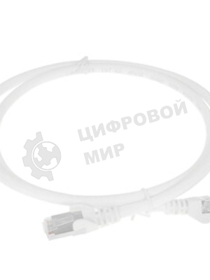 Патч-корд LANMASTER UTP LAN-PC45/U5E-1.0-WH вилка RJ-45-вилка RJ-45 cat.5е 1м белый LSZH (уп.:1шт)
