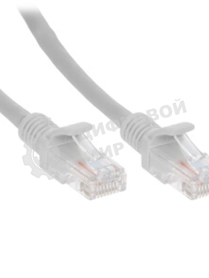 Патч-корд LSZH медный UTP Cablexpert PP30-1M cat.5e, 1м, литой, многожильный, серый