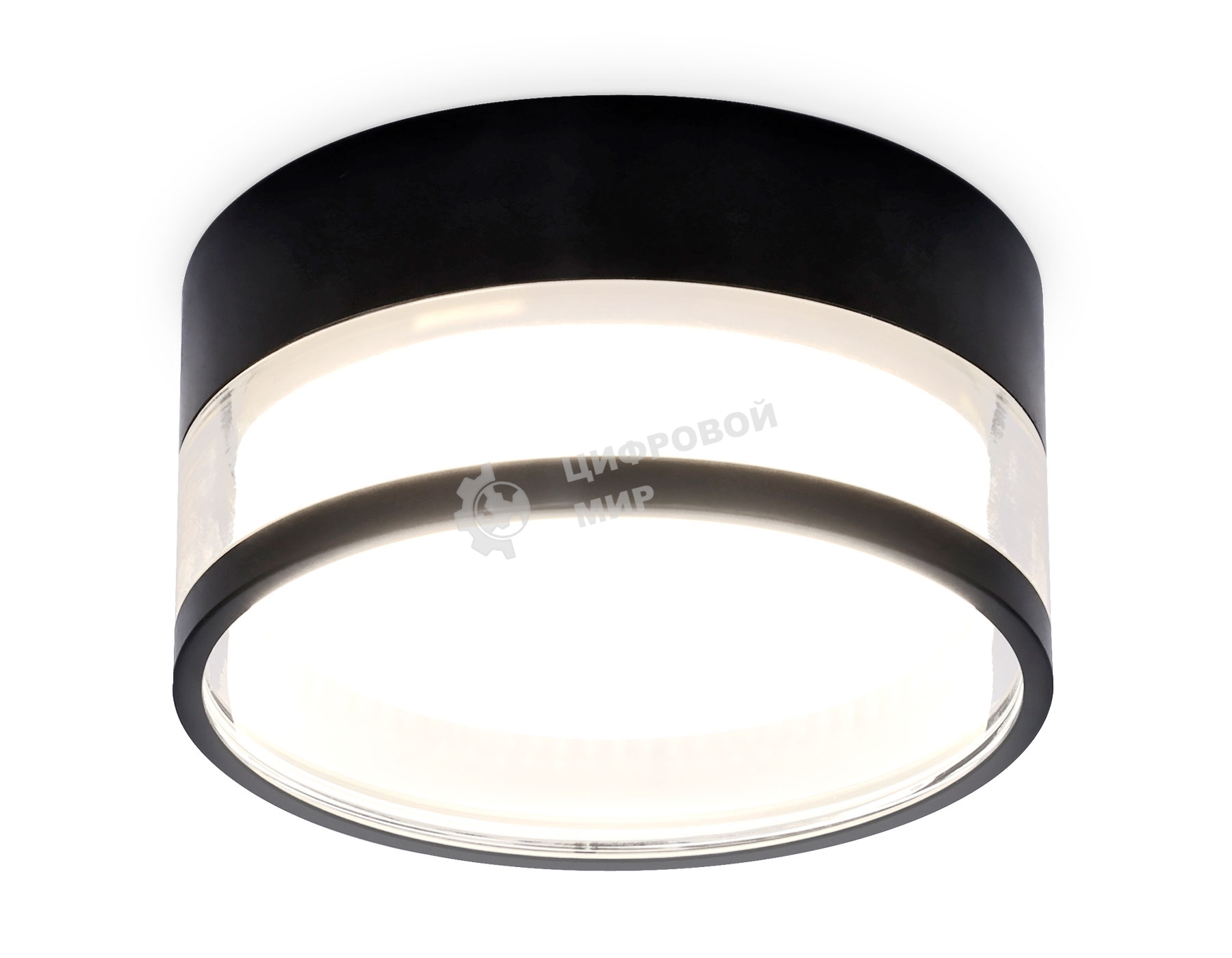 Светильник Ambrella light TN5506 SBK/CL черный песок/прозрачный GX53 D85*43