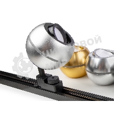 Светильник Ambrella light XT1103001 SSL/PBK серебро песок/черный полированный MR16 GU5.3 LED 3W 4200K (A2521, C1103, N7002)