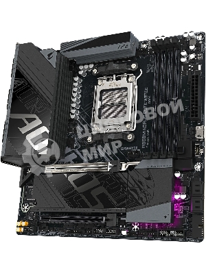 Материнская плата Gigabyte B850M AORUS ELITE WIFI6E, AM5, AMD B850, 4xDDR5, 4xSATA, 2xM.2, 1xPCIe 5.0 x16, 1xPCIe 3.0 x4, DisplayPort, 1x2.5Gb LAN, USB Type-C, 2x3.5 мм, 7.1, microATX