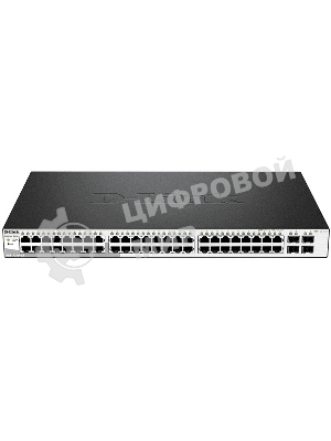 Коммутатор D-Link DGS-1210-52/F1A, 48×1 Гбит/с + 4×1 Гбит/с SFP, управляемый